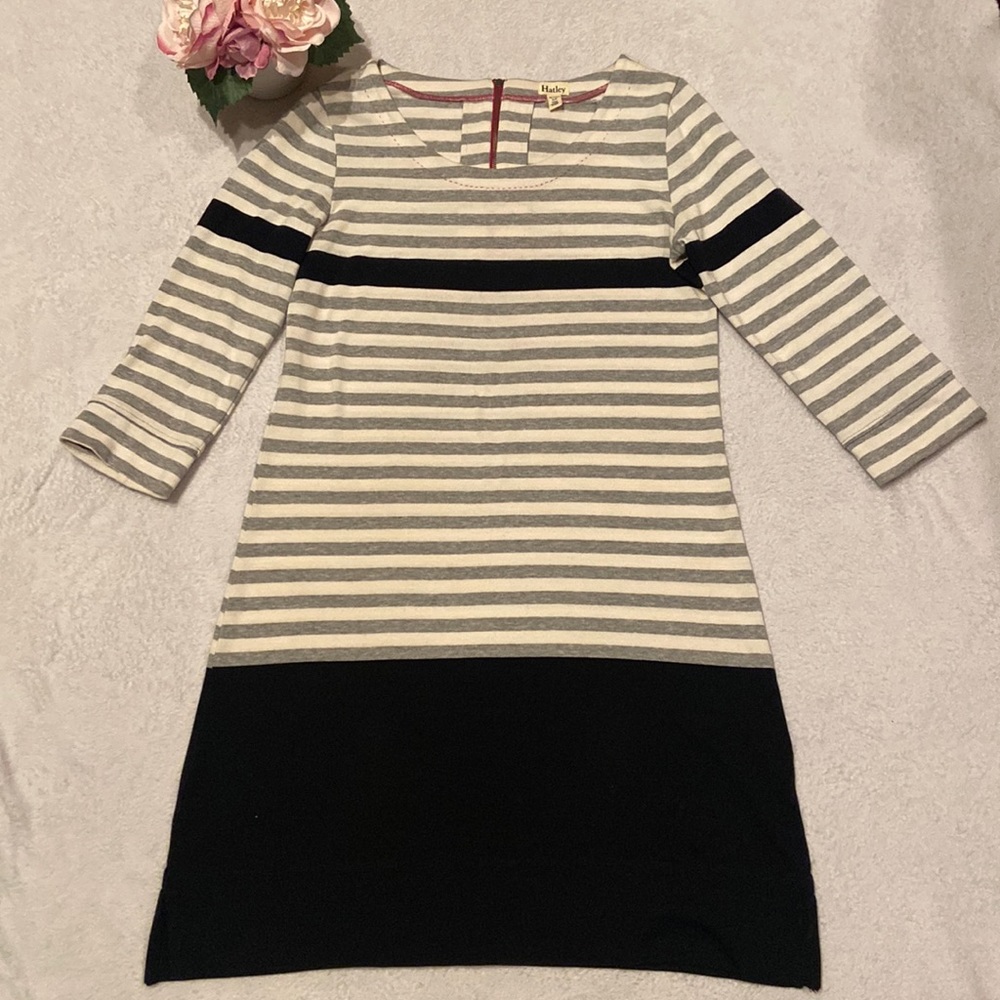 HATLEY Size S/P 100% Cotton Long Sleeve Dress